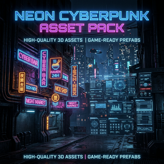 Neon Cyberpunk Asset Pack